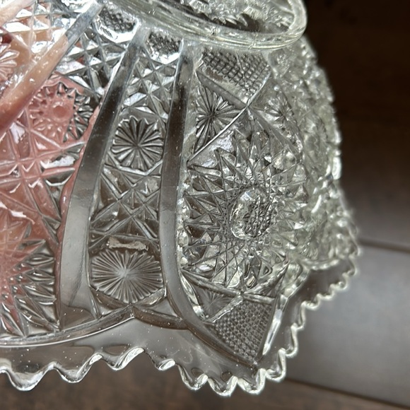 Vintage Bellaire Pattern Glass Bowl #505 by Imperial Glass Co. (Reproduction) - Picture 6 of 11